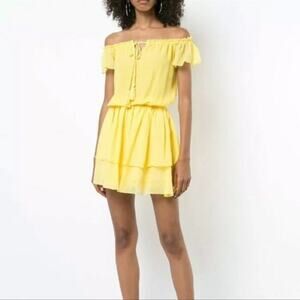 Kobi Halperin  Darcie Yellow Mini Dress New